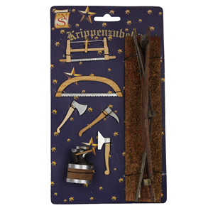 ZICOM Juego de Accesorios para Escena de Natividad de 24 x 14 cm, Decoraciones Navideñas de Madera y Metal, Modelo Alemán 99999-44103100201 - Product Image 1