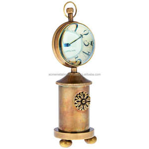 Elegante Reloj de Mesa con Quemador de Estufa Chapado en Oro con Diseño Náutico, Perfecto para Decoración del Hogar con Estilo, Regalo Único y Atemporal - Product Image 1