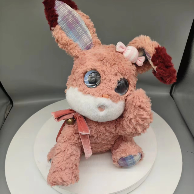 AI Intelligent Conversation Plush Bunny PP Cotton Filling Super Soft Comforter Toy-Adorable Big-Eyed Smart Interactive Chat Toy