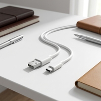 Câble de charge rapide USB-C vers USB-C portable de 1 m avec conducteur en cuivre pur et blindage tressé – Vente en gros