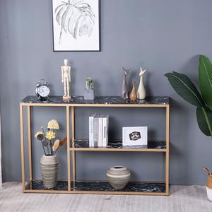 Mesa estrecha de estilo moderno nórdico con mármol de lujo ligero <span class=keywords><strong>para</strong></span> sala de estar, <span class=keywords><strong>pasillo</strong></span>, entrada o porche, <span class=keywords><strong>estante</strong></span> de armario de pared - Product Image 2