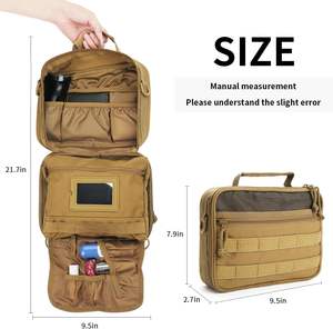 Large Traveling Bathroom Hanging <b>Cosmetic</b> <b>Storage</b> Dopp Kit Tactical for Bag with PU Material and Zipper Closure - Product Image 2
