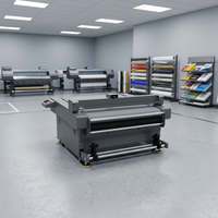 Plotter de corte de vinilo DTF de alta velocidad con doble cabezal CCD automático de 1300x2500 mm para pegatinas, cortador de cama plana de corte completo y medio corte