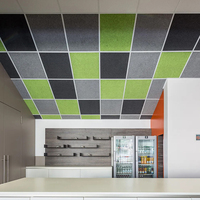 Panneau acoustique au design moderne en feutre PET, insonorisant pour studios et salles de réunion d'hôtels