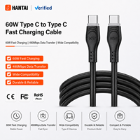 Câble USB C vers USB C 60W, cordon de charge rapide PD, durable et fiable, synchronisation des données 480 Mbps pour Macbook Air, iPad Pro, S24 Ultra