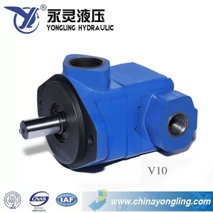 Pompe à palettes à déplacement fixe série V10 Yongling Hydraulics, pompe à huile hydraulique haute pression pour usage industriel, installation par bride - Product Image 3