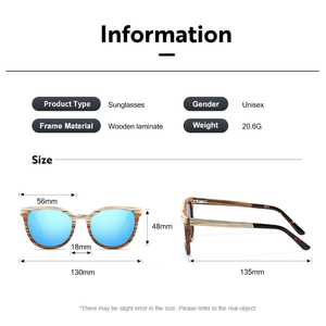 Lunettes de soleil polarisées en <span class=keywords><strong>bois</strong></span> brun et noir brossé pour hommes et femmes, protection UV, direct usine - Product Image 3