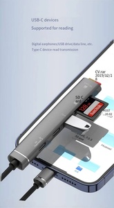 Hub USB en gros Type-C/USB vers USB 3.0 pour téléphones mobiles et ordinateurs, connecte souris, clavier et lecteur de cartes - Product Image 3