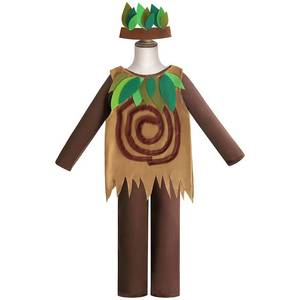 Disfraz de Árbol para Niños, Espíritu del Bosque, para Halloween y Año Nuevo, Traje de Fiesta, Cosplay, Actuación en Escenario, Pantalones de Poliéster Marrón - Product Image 5