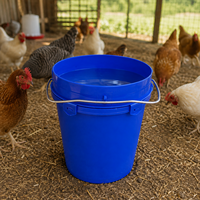 Abreuvoir à poulet en PP durable 5,5 L avec joint d'étanchéité anti-fuite pour élevages avicoles
