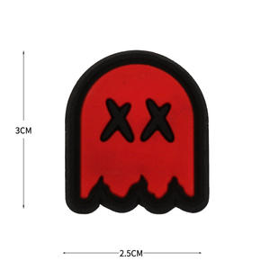 Logo 3D auto-agrippant en PVC souple, résistant à l'eau et écologique, motif dessin animé nostalgique <span class=keywords><strong>Pac</strong></span>-<span class=keywords><strong>Man</strong></span> en relief, disponible en stock pour l'exportation - Product Image 4