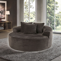 Canapé-lit modulaire surdimensionné en chenille moelleuse, style nuage, avec assise profonde, pour salon, appartement, hôpital