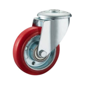 Roues industrielles à roulement à billes doubles et frein pivotant, en acier renforcé, très résistantes, best-seller - Product Image 2