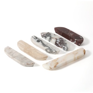 Poignée de <span class=keywords><strong>porte</strong></span> de <span class=keywords><strong>cuisine</strong></span> et de placard Maxery en pierre naturelle écologique, marbre, veinage audacieux, texture organique - Product Image 2
