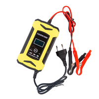 Chargeur de Batterie 12V 6A Automatique Rapide Universel Réparation d'Impulsion pour Batteries à Décharge Profonde Moto Voiture Électrique