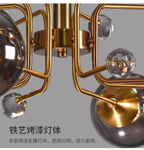 Lusso nordico magico vetro fagiolo Une <span class=keywords><strong>sospensione</strong></span> lampada ciondolo E27 soffiare vetro LED lampadario per soggiorno <span class=keywords><strong>camera</strong></span> da <span class=keywords><strong>letto</strong></span> - Product Image 6