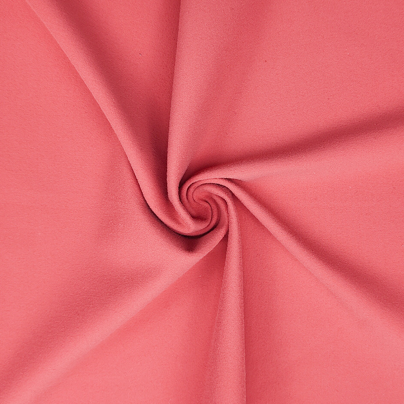 OEM Leica Fabric Knitted Nylon Double Brushed Super Soft Naked Feeling High Elasticity For Ladies Comfort Yoga Garment