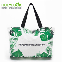 Sac de shopping personnalisé à fleurs, imperméable, résistant aux déchirures, grande capacité, fermeture éclair, promotion voyage, sac de shopping en papier Tyvek Dupont