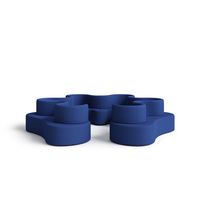 Canapé modulaire capitonné de forme spéciale pour salle d'attente d'hôtel, mobilier commercial