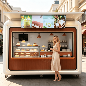Remorque alimentaire mobile avec éclairage LED lumineux pour une vente nocturne sûre et attrayante - Product Image 1