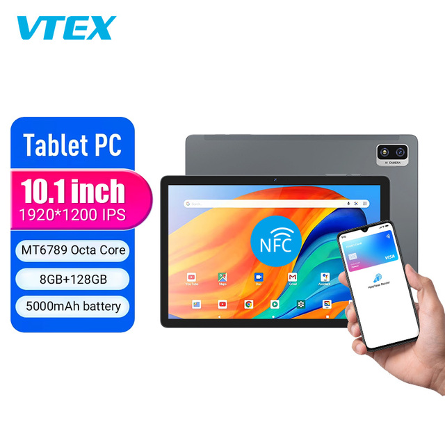 10.1 Inch 4G LTE Android Tap to Pay Menu Ordering Front NFC Reader Payment System Mini Portable PC POS Tablet for Restaurants