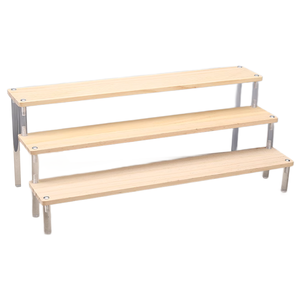 卸売卸売カスタマイズされたモダンな木制アクリルマルチティアディスプレイスタンドブランケットラック - Product Image 2