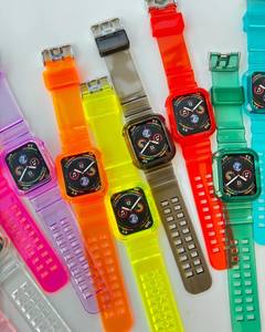 <span class=keywords><strong>Bracelet</strong></span> de montre <span class=keywords><strong>transparent</strong></span> en TPU + étui de protection pour <span class=keywords><strong>Apple</strong></span> <span class=keywords><strong>watch</strong></span> Ultra 49mm <span class=keywords><strong>Bracelet</strong></span> <span class=keywords><strong>transparent</strong></span> 49mm Bracelets de montre en Tpu - Product Image 1