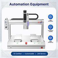   Distributeur de colle à 3 axes à double plateforme et double étage supérieur avec pendentif de programmation pour le conditionnement en lots
