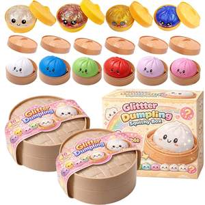 Juguete Blandito de Dumpling PP, Juguete Misterioso Bao Bun, Pelota Antiestrés Grande con Purpurina para Niños y Adultos a Partir de 12 Meses - Product Image 3