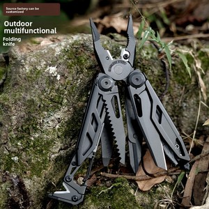 Alicates Multiherramienta para Exteriores, Cuchillo de Supervivencia de Emergencia, Tijeras, Juego de Herramientas Compacto de Acero Inoxidable para Acampar y Viajar HDPA-91D - Product Image 2