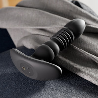 Masseur vibrant télescopique pour prostate avec interaction à distance par application, pour hommes, plug anal, jouet sexuel pour adultes, vente en gros d'usine