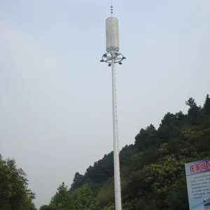 Steel antenna mast monopole antenna WIFI telecommunication tower