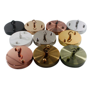 Canopée led Vintage en Bronze rouge, avec <span class=keywords><strong>crochet</strong></span> en fer, <span class=keywords><strong>luminaire</strong></span> décoratif d'intérieur, idéal pour un lustre ou comme accessoire - Product Image 1