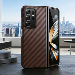 Funda Magnética de <span class=keywords><strong>Fibra</strong></span> de Carbono Personalizada de Fábrica con Protección 360 para Z Fold7/6/5/4/3, Funda Protectora Completa Resistente a Impactos para Negocios - Product Image 3