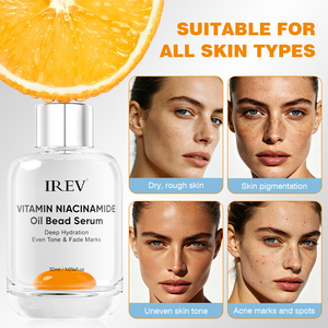 Suero de Vitamina C y Niacinamida en Perlas, Marca Privada OEM, Antioxidante, Iluminador, Calmante e Hidratante para la Piel, 30 ml - Product Image 4