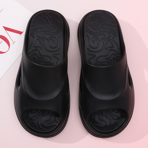 Chanclas de verano para mujer, suela gruesa, EVA, antideslizantes, transpirables, sandalias para playa y exteriores, color blanco, beige, negro, tallas 36 a 45 - Product Image 4