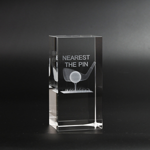 Hot Bán K9 Golf Gần Nhất Pin Pha Lê Khối Trống <span class=keywords><strong>Cube</strong></span> Cho 3D Khắc Laser Biểu Tượng Tùy Chỉnh Cho Kinh Doanh Quà Lưu Niệm Quà Tặng - Product Image 1