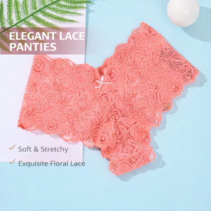 Mutandine in pizzo da <span class=keywords><strong>donna</strong></span> sexy a vita bassa, con inserti in <span class=keywords><strong>cotone</strong></span> e dettagli trasparenti, per un look seducente - Product Image 3