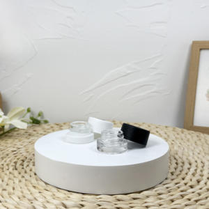 Frascos de vidrio resistentes a los niños con blanco y negro mate con tapa CR - Product Image 2