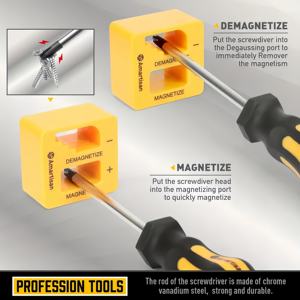 طقم مفك براغي منزلي مغناطيسي متعدد الوظائف 42 من مجموعة أدوات توركس برأس متقاطع مع تخصيص OEM مدعوم - Product Image 3