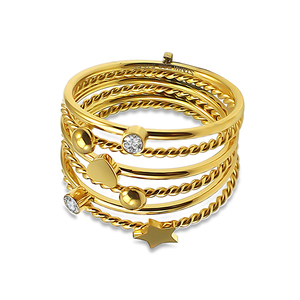 Anelli Classici Lussuosi e Brillanti, Gioielli con Zirconi e Strass, Anelli di Fidanzamento e Matrimonio in Stile Europeo e Americano, Regalo Affascinante per l'Amante - Product Image 3