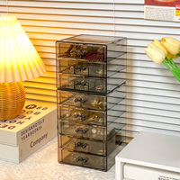 Organisateur de cosmétiques multi-niveaux pour bureau à domicile ou chambre, avec tiroirs, grande capacité de rangement