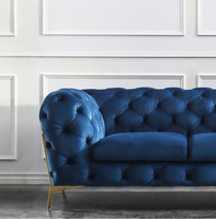 Canapé avec jambes en tissu et métal doré, canapé de salon au design moderne, tendance 2019