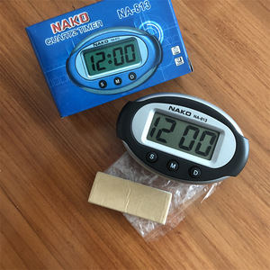 Nako Quartz Timer Na 813 Digital Clock Oval Shape Tabletop Desktop Use Battery Powered Single Function Timer - Product Image 1