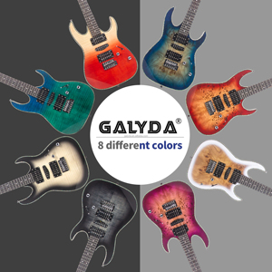 กีตาร์คลาสสิค GALYDA G-ST ขนาด 39 นิ้ว คุณภาพสูง ตัวกีตาร์ทำจากไม้มะฮอกกานี คอไม้เมเปิล ฟิงเกอร์บอร์ดแบบ Fretboard  ปิ๊กอัพแบบ H-S-H - Product Image 4