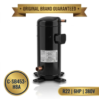 Compresseur à spirale en cuivre Sanyo d'origine C-SB453H8A 6HP R22 380V 50Hz Garantie 1 an Fabriqué en Chine pour la climatisation commerciale