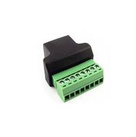 Adaptateur RJ45 femelle vers bornier à vis pour DVR numérique CCTV