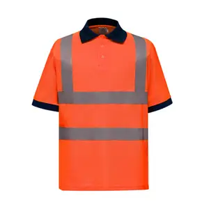 Senior Engineer Veiligheidspoloshirt Heren Reflecterend Shirt Met Korte Mouwen