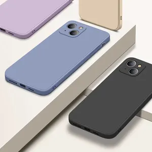Moda Liquid Silicone Phone Case para celular Silicone Protective Case Custom