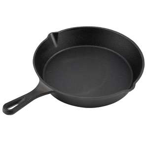 Bright Houseware Best Black Cast Iron American Style Sartén presazonada Venta caliente Juego de utensilios de cocina con cubierta de olla - Product Image 1